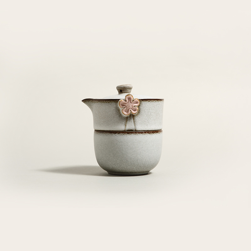 旅行便携式快客杯一壶一杯功夫茶具陶瓷日式创意茶具一件代发