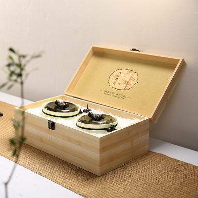 亚光陶瓷茶叶罐大号铁观音红茶绿茶普洱茶叶包装通用礼盒批发定制