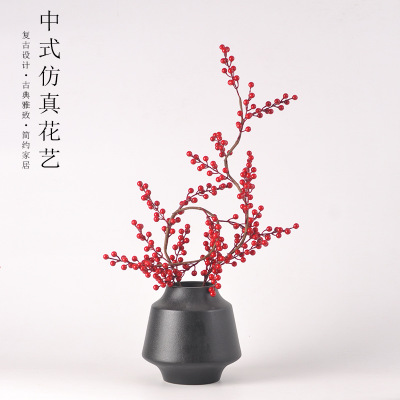 现代新中式花瓶陶瓷创意家居摆件客厅桌面花插花艺样品房软装摆设